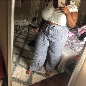 Forever 21 Plus Striped Woven Pants